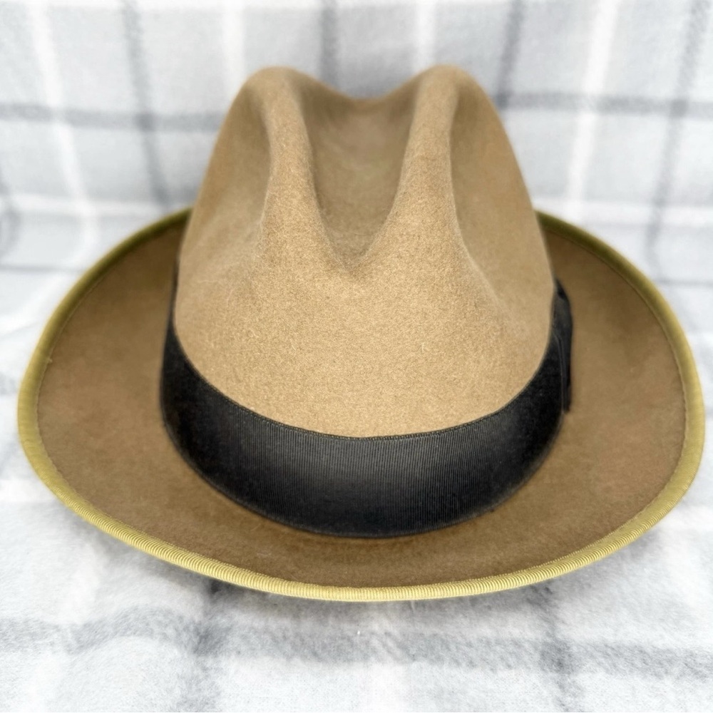 Vintage Stetson Eldorafo Soft Felt Fedora Hat Light Brown Size 7 USA Made